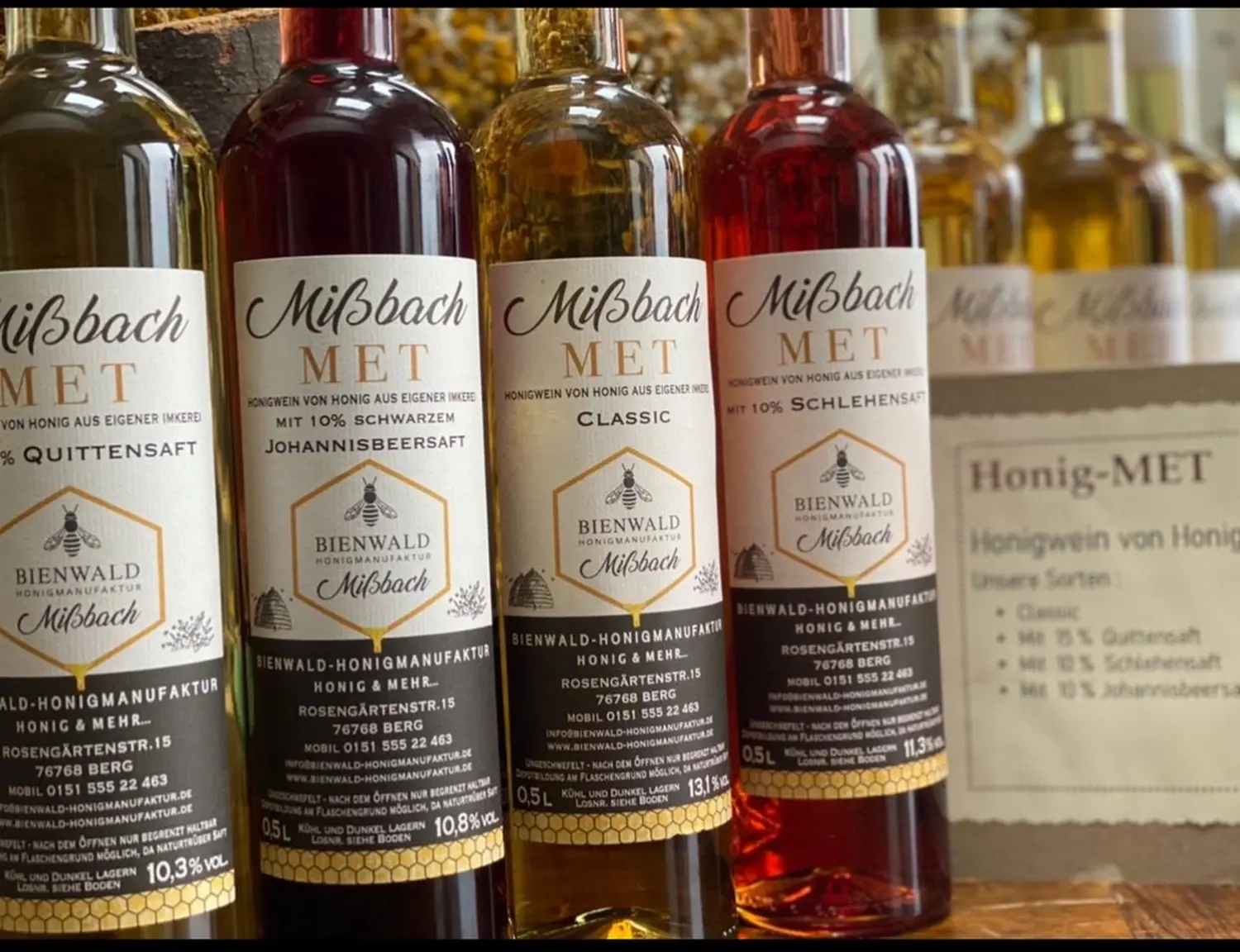 Honigwein/Met von Bienwald-Honigmanufaktur 