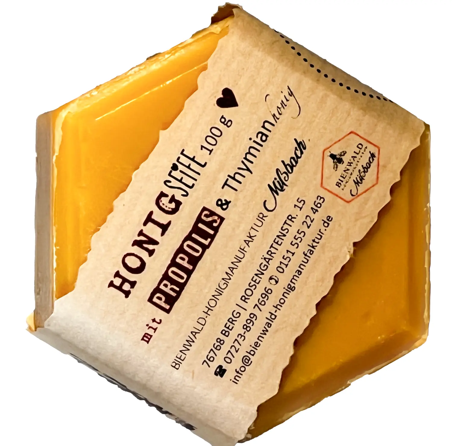 Honigseife mit Propolis von Bienwald-Honigmanufaktur 