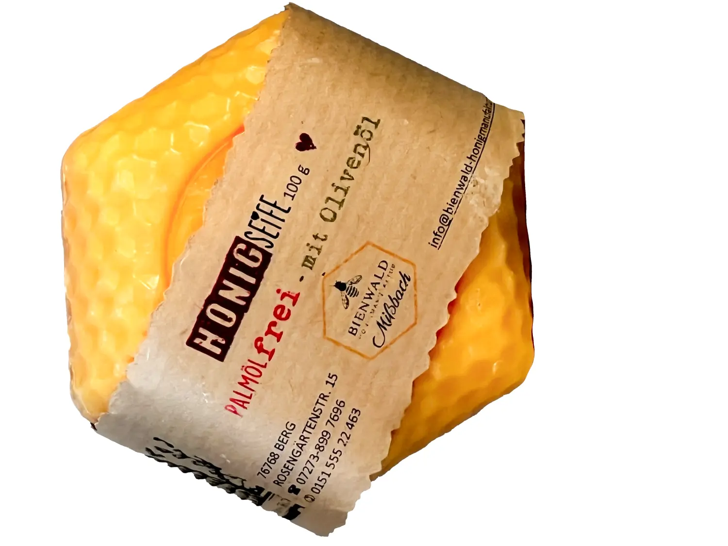 Honig-Milch-Seife von Bienwald-Honigmanufaktur 